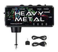 Donner Guitar Headphone Amp Heavy Metal USB Rechargeable Mini Amplificateur de Poche pour Guitare Electrique
