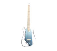 Donner Guitare électro-acoustique HUSH I PRO Travel avec modes d’effets multiples, kit intelligent comprenant des écouteurs, une housse de transport, une sangle, un câble de chargement, Hawaiian Blue