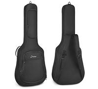 Donner Housse Guitare Acoustique de 40 41 Pouces, Rembourrage de 12 mm en Nylon Indéchirable 600D, Double Bretelles Réglables, Sac pour Guitare Acoustique 4/4 de Transport Souple