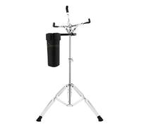 Donner Grand support de caisse claire réglable, double entretoise étendue, avec support de baguettes pour tambours de 25,4 à 35,6 cm de diamètre, plage de hauteur 66 à 101 cm
