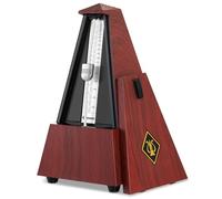 Donner Métronome mécanique DPM-1 pour musicien, guitare, piano, tambour, violon, piste Beat et Tempo Rouge