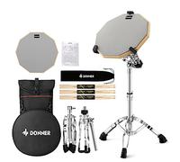 Donner Pads d'entraînement 30cm avec Pied, Baguettes 5A, Atténuateurs d'harmoniques en gel, Sac à dos