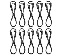 Donner Pédale pour guitare Cordon d'alimentation 60 cm 10-pack Pédale d'effet câble d'alimentation CC
