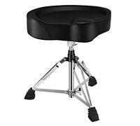 Donner Tabouret de Tambour Réglable, Chaise de Tambour Rembourrée en Style de Moto pour Spectacle de Musique