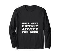 Donnera des Conseils diététiques à Un diététicien drôle de bière Manche Longue