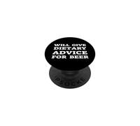Donnera des Conseils diététiques à Un diététicien drôle de bière PopSockets PopGrip Adhésif