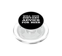 Donnera des Conseils diététiques à Un diététicien drôle de bière PopSockets PopGrip pour MagSafe