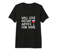 Donnera des Conseils diététiques pour Le vin drôle diététicien diététiste T-Shirt Haut de Gamme