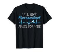 Donnera des Conseils pharmaceutiques pour la Pharmacie des abreuvoirs de vin T-Shirt Graphique avec Valeur, Homme, Noir, M