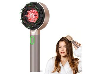 DONNERBERG MIO Soin des Cheveux et du Cuir Chevelu Applicateur d’Huile Capillaire Électrique Beige avec 7 Ans de Garantie sur le Moteur: La Brosse de Massage du Cuir Chevelu pour un Massage Relaxant