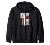 Donneur De Sang Give Blood Save Lives Sweat à Capuche