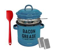 Donnez-moi 5 Puces Longues Précises Et 1 Description Pour : Bidon De Graisse De Cuisine, Système De Filtration Intelligent, Émail, Récipient D'huile De Cuisson, Bidon De Graisse De Bacon Avec Passoire