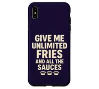 Donnez-Moi des Frites à volonté et Toutes Les sauces Coque pour iPhone XS Max