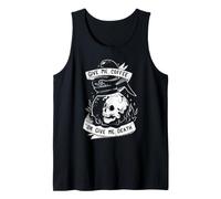 Donnez-Moi du café ou Donnez-Moi Death Skull Illustration EduEly Débardeur