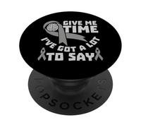 Donnez-Moi du Temps - Trouble De La Communication Aphasique PopSockets PopGrip Adhésif