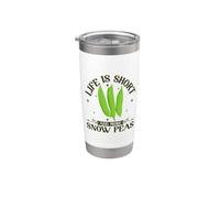 Donnez-moi plus de pois mange-tout Gobelet isotherme en acier inoxydable double paroi