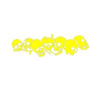 Donnez-Moi Une Pause ! l'enfer est Plus bondé Que la ruée du Matin ! Autocollant en Vinyle for Voiture, Moto(Yellow,50X14.6CM)