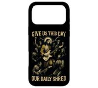 Donnez-Nous ce Jour Notre Guitare Daily Shred Funny Jesus Coque pour iPhone 17 Pro Max