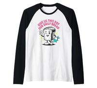 Donnez-Nous ce Jour Notre Pain Quotidien, Dessin animé rétro Manche Raglan