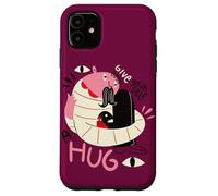 Donnez-vous un câlin - Illustration de positivité surréaliste Coque pour iPhone 11