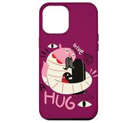 Donnez-vous un câlin - Illustration de positivité surréaliste Coque pour iPhone 12 Pro Max