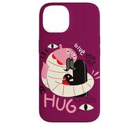 Donnez-vous un câlin - Illustration de positivité surréaliste Coque pour iPhone 14