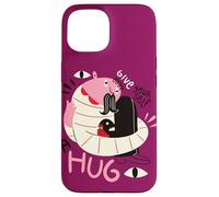 Donnez-vous un câlin - Illustration de positivité surréaliste Coque pour iPhone 15