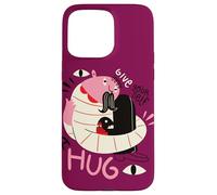 Donnez-vous un câlin - Illustration de positivité surréaliste Coque pour iPhone 15 Pro Max