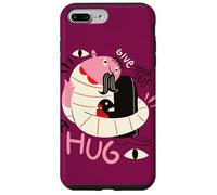Donnez-vous un câlin - Illustration de positivité surréaliste Coque pour iPhone 7 Plus/8 Plus