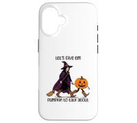 Donnons-Moi Quelque Chose à dire à Propos de Pumpkin Witch Coque pour iPhone 16