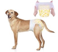 Dono Couche Chien Femelle - 20 pièces,Couches pour Chiens et Chats,Culotte chiennes chaleurs,Couche pour Chien Incontinent,à Enfiler, adaptées à l'incontinence, au Dressage, aux Voyages,XS,S,M,L
