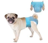 DONO Couche Chien Femelle, 60 unités, Couche pour Chien avec Taille élastique, Couches Pull-up pour chiennes, Super absorbantes, S (26-46 cm)
