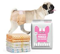 Dono Couche pour Chien Femelle - 20 Pièces - Indicateur d'Humidité - Pour Chat, Incontinent, Chaleurs - Super Absorbant, Anti-Fuite, Excitation Urinaire