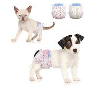 Dono Lot de 24 couches jetables pour chien femelle de grande race avec indicateur d'humidité super absorbantes pour chiens de petite, moyenne et grande taille