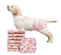Dono Lot de 24 couches jetables super absorbantes avec trou de queue réglable, indicateur d'humidité pour chat et chien en période de chaleur, taille S