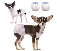 Dono Lot de 24 couches super absorbantes pour chien femelle, indicateur d'humidité, tailles S (24,1 à 40,9 cm), idéales pour les chiens femelles de petite et moyenne taille