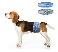 Dono Lot de 48 couches jetables pour chien mâle, bandes ventrales plus larges, super absorbantes, anti-fuite, miction excessive, incontinence