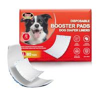 Dono Lot de 80 couches jetables pour chien mâle/femelle, inserts jetables pour couches lavables pour chien, bandes ventrales, bandeaux, couches menstruelles, pour ajouter une absorption