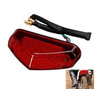 DONOONIS Feu Arrière Moto, 12 Volts Haute Luminosité, Universel, Rouge, Étanche, Résistant à la Corrosion, LED, Motocyclette, Feu Arrière, Stop