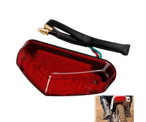 DONOONIS Feu Arrière Moto, 12 Volts Haute Luminosité, Universel, Rouge, Étanche, Résistant à la Corrosion, LED, Motocyclette, Feu Arrière, Stop