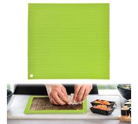 DONOONIS Natte Sushi,Tapis Sushi,Tapis à Sushi en Silicone,Tapis à Rouler De Sushi,Sushi Tapis de Rouleau,Tapis de Sushi Mat,Surface Antiadhésif Lavable, Pour Pique-Nique Déjeuner Cuisine DIY Sushi