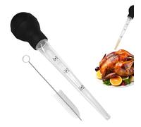 DONOONIS Poire A Jus Cuisine, Pipette Cuisine avec Brosse de Nettoyage, Grande Poire à Jus de Cuisson Seringue a Sauce avec Balance pour Barbecue, Cuisson, Turkey Compte-Gouttes D'Huile, Cuisine