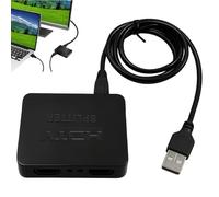 DONOONIS Splitter HDMI, Répartiteur HDM1 1 en 2 Sorties avec Câble pour Double Moniteur, Adaptateur Répartiteur pour Xbox/ PS3/ PS4/ DVD/Roku/Blu-Ray/HDTV Et Plus Appareil