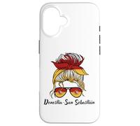 Donostia-San Sebastián Girl, Drapeau Espagnol Espagne Coque pour iPhone 16