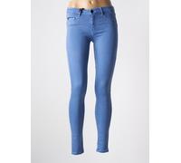 donovan pantalons femme de couleur bleu W27