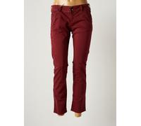 donovan pantalons femme de couleur rouge W25