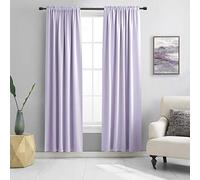 DONREN 2 Panneaux de Rideaux occultants avec Passe-Tringle pour Chambre à Coucher et Salon, 106,7 x 213,4 cm (l x L), Violet Lavande