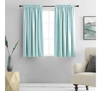 DONREN Rideaux occultants à Isolation Thermique avec Passe-Tringle pour Chambre à Coucher et Salon (106,7 x 114,3 cm, 2 Panneaux)