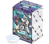 Donruss Optic Football NFL Blaster Box 2025 avec 24 cartes à collectionner + 6 toploaders et aimant StreetCards