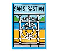 DONSOUVENIR Iman SAN Sebastian. Aimant de Frigo de Saint-Sébastien, Donostia (Pays Basque)